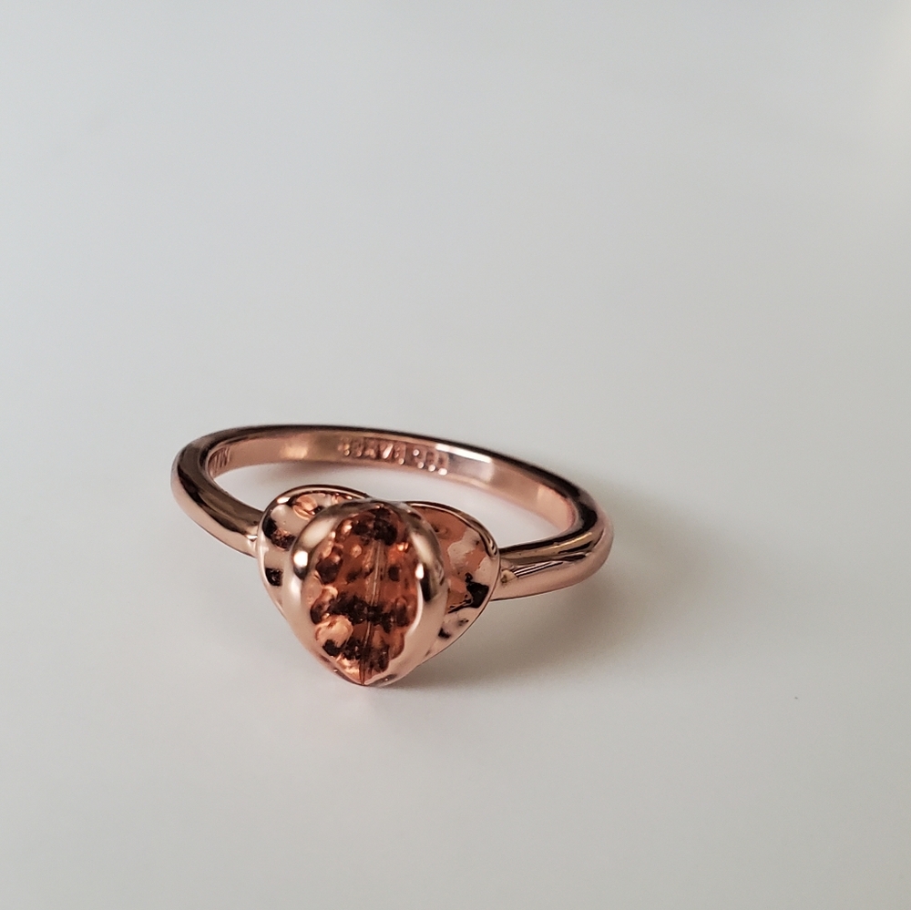 Ted Baker ROSE GOLD Confetti Heart Ring - Picture 3 of 3